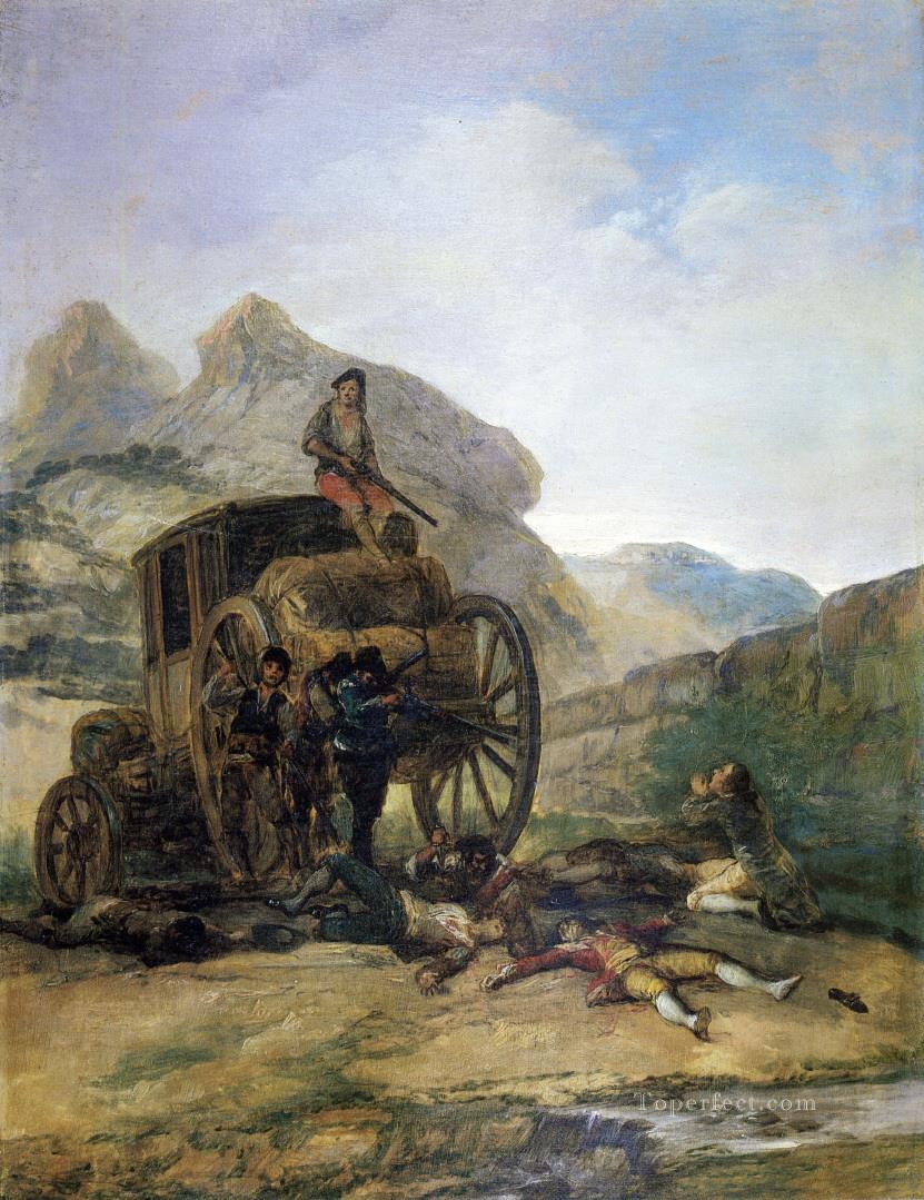 Attack on a Coach Francisco de Goya Oil Paintings